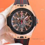 Super Clone 1:1 Hublot UNICO Ferrari Rose Gold Titanium Watch 45mm case